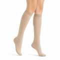 Kniestrümpfe 39-42 Beige aus Textil - fein gestrickt