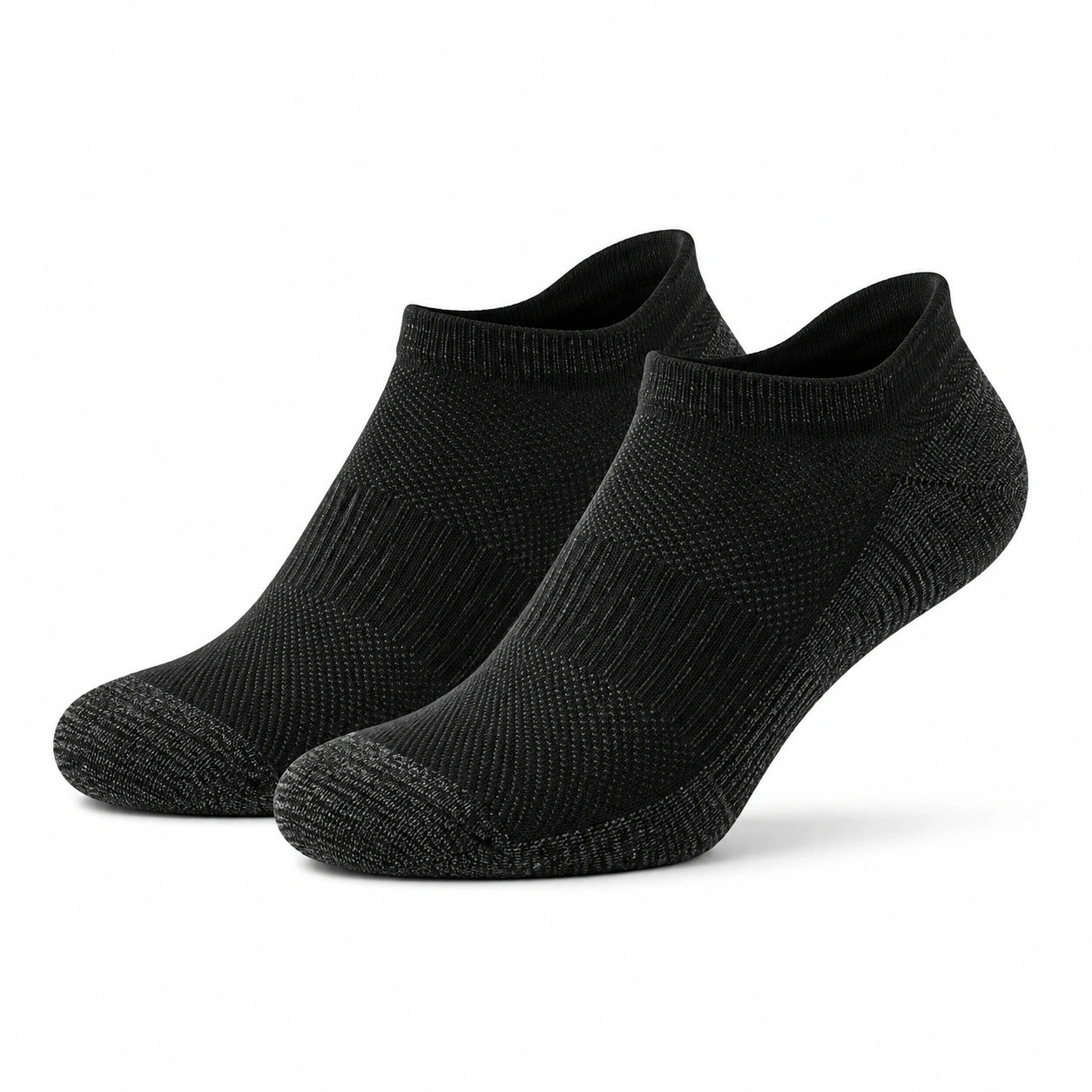 Sneakersocken 35-38 aus Textilstrick Schwarz für Alltag und Sport