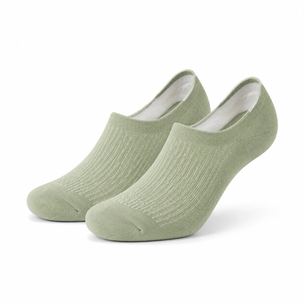 Sneakersocken 39-42 aus Strickstoff Hellgrün für Alltag